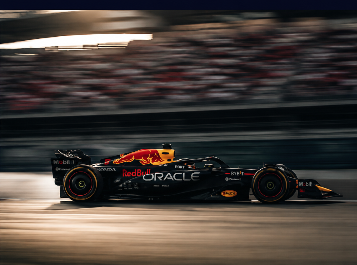 F1 cars racing at high speed — the commercial dynamics behind the business of motorsport